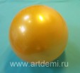 Мяч для художественной гимнастики ,диаметр 15см, с блёстками, жёлтый  - www.artdemi.ru