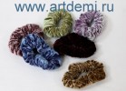 Резинка для волос, бархатная хамелеон ,малая  - www.artdemi.ru