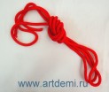 Скакалка  красная, длина 3метра, цена за 1 штуку  - www.artdemi.ru