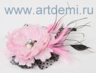 украшение для волос цветок розовый  - www.artdemi.ru