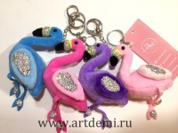 Брелок фламинго   - www.artdemi.ru