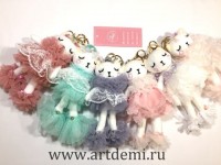 Брелок балерина кошка - www.artdemi.ru