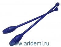 Булавы для художественной гимнастики ,пластиковые, синие, размер 44см - www.artdemi.ru