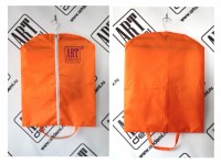 Чехол для одежды  Оранжевый Логотип красный ,размер 44см-55см  - www.artdemi.ru