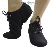 Джазовки черные,низкий каблук,на шнурках - www.artdemi.ru