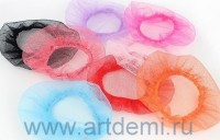 Сеточка для волос цветная , 1 шт ,диаметр 9см  - www.artdemi.ru