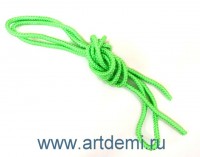 Скакалка зеленая, длина 3метра, цена за 1 штуку   - www.artdemi.ru