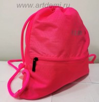 Сумка мешок , ярко -розовая , на лямках, нагрузка до 15 кг , производитель Cliff , артикул 3826 . - www.artdemi.ru