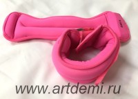 Утяжелители для рук и ног ,розовые ,неопрен,500 грамм - www.artdemi.ru